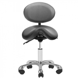 Arbetsstol / sadelstol GIOVANNI 1025 svart med ryggstöd