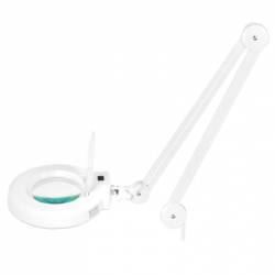 Förstoringslampa / bordslampa S5 LED med stativ vit