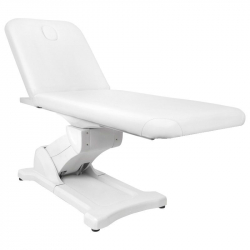 Elektrisk behandlingsbänk / massagebänk AZZURRO 808 vit 2-motor