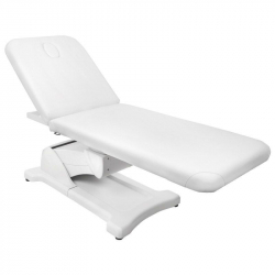 Elektrisk behandlingsbänk / massagebänk AZZURRO 808 vit 2-motor