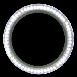 Förstoringslampa / arbetslampa ELEGANTE 6014 60 LED vit med bordsfäste