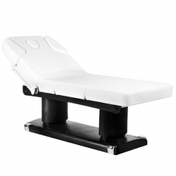 Elektrisk massagesäng / behandlingsbänk AZZURRO 838 4-motor vit/svart
