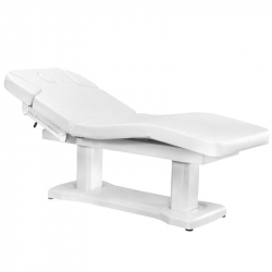 Elektrisk behandlingsbänk / massagesäng AZZURRO 818A vit 4-motor