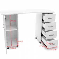 Manikyrbor / sminkbord / skrivbord 2027 BP vit