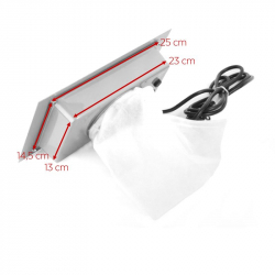 Inbyggningsbar utsug / dammuppsamlare MOMO S-41 SILVER 40W