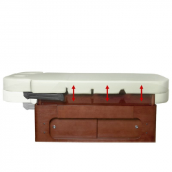 Elektrisk behandlingssäng / massagebänk AZZURRO SPA WOOD 361A 4-motor