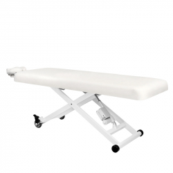 Behandlingsbänk / massagebänk AZZURRO 336 vit, 1-motor