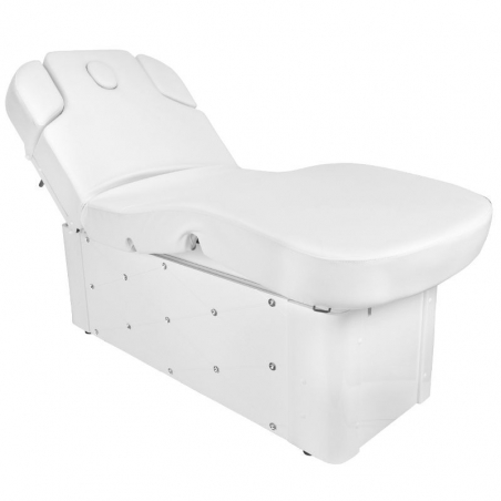 Elektrisk behandlingssäng / massagebänk AZZURRO SPA KRYSTAL 370-3 vit, 4-motor, uppvärmning