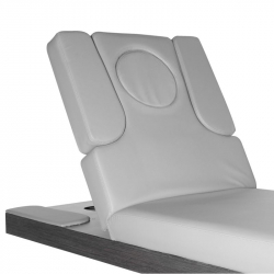 Elektrisk massagebänk / behandlingssäng SPA AZZURRO 815B vit, 2-motor, grå, belysning, uppvärmning
