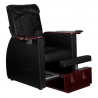 Elektrisk pedikyrstol AZZURRO 101 med benstöd och massage svart