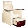 Elektrisk pedikyrstol / fotvårdsstol AZZURRO 101 beige med benstöd och massage