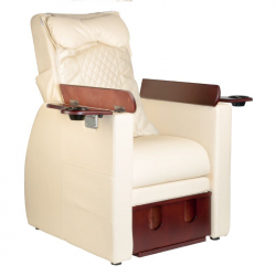Elektrisk pedikyrstol / fotvårdsstol AZZURRO 101 beige med benstöd och massage