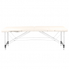 Bärbar massagebänk / behandlingssäng ALUMINIUM COMFORT beige + väska