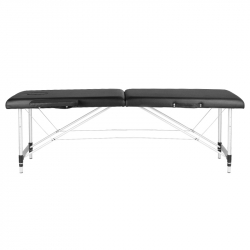 Bärbar massagebänk / behandlingssäng ALUMINIUM COMFORT svart + väska