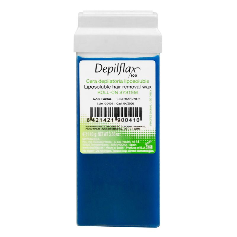 Vax patron / kassett DEPILFLAX 100 Azulen 110 g för paraffinvärmare Roll On