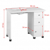 Manikyrbord / nagelbord WOOD 011B med utsug