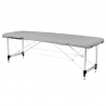 Bärbar massagebänk / behandlingsbänk ALUMINIUM COMFORT grå + väska