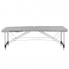 Bärbar massagebänk / behandlingsbänk ALUMINIUM COMFORT grå + väska