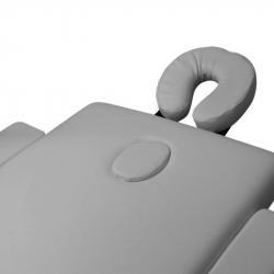 Bärbar massagebänk / behandlingsbänk ALUMINIUM COMFORT grå + väska