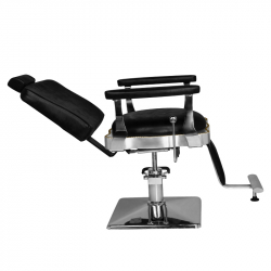 Barberarstol / frisörstol HAIR SYSTEM SM180 svart