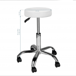 Arbetspall / arbetsstol AM-310 vit