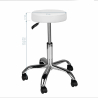 Arbetspall / arbetsstol AM-310 vit
