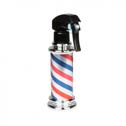 Vattenspruta A-12 300ml BARBERSHOP POLE silver