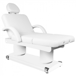 Elektrisk behandlingsbänk / massagesäng AZZURRO 838A med uppvärmning, 4-motor, vit