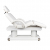 Elektrisk behandlingsbänk / massagesäng AZZURRO 838A med uppvärmning, 4-motor, vit