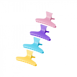 Hårklämmor / hårclips till frisörer KRABY E-47 8,2cm mixade färger