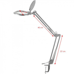 Förstoringslampa / arbetslampa / lupplampa vit LED MOONLIGHT 8012/5