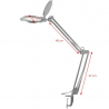 Förstoringslampa / arbetslampa / lupplampa vit LED MOONLIGHT 8012/5