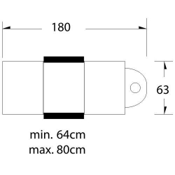 Behandlingsbänk A 210 vit