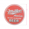 Plåtskylt CT23 MILLER BEER för barbershop, frisörsalong