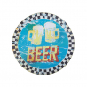 Plåtskylt BEER för barbershop, frisörsalong
