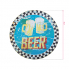 Plåtskylt BEER för barbershop, frisörsalong
