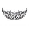 Plåtskylt N212 ROUTE 66 för barbershop, frisörsalong
