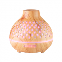 Luftfuktare  / aroma diffuser SPA 10 LIGHT WOOD med aromaterapi 400 ml med timer