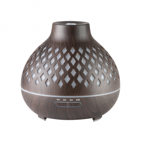 Luftfuktare / aroma diffuser SPA 10 DARK WOOD med aromaterapi 400 ml med timer