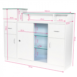 Receptionsdisk GABBIANO Q-0333 vit