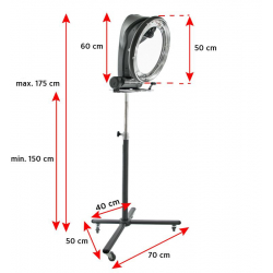 Climazon GABBIANO FL-101S med stativ grå