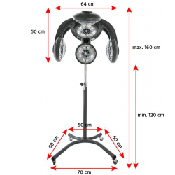 Climazon GABBIANO GL-505S silver med stativ