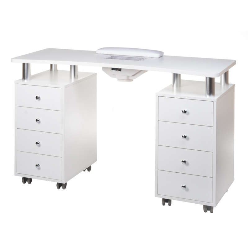 Manikyrbord BD-3425+P vit med dammutsug Manikyrbord BD-3425+P vit med dammutsug