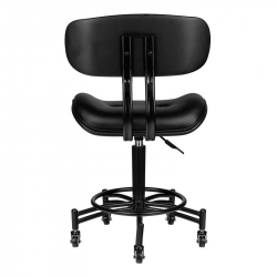 Arbetsstol / kundstol med ryggstöd GABBIANO FLORENCE svart
