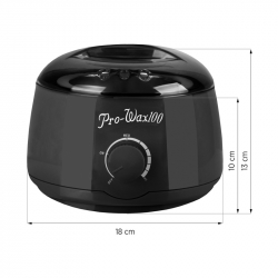 Paraffinbad / vaxvärmare PRO WAX 100 100W 400ml svart