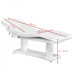 Elektrisk behandlingssäng / massagesäng AZZURRO 818A med uppvärmning, 4-motor