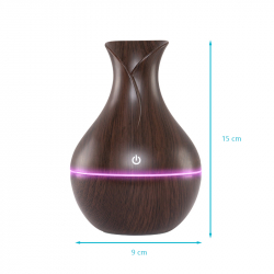 Luftfuktare / aroma diffuser SPA 17 DARK WOOD med aromaterapi 130ml
