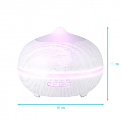 Luftfuktare / aroma diffuser SPA 06 WHITE WOOD 400ml med aromaterapi och timer