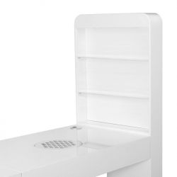 Manikyrbord / nagelbord 310 vit med utsug höger