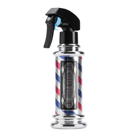 Vattenspruta A-12 300ml BARBERSHOP POLE silver